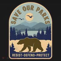 Save Our National Parks Defund Doge Parks Not Profits Women's Hoodie thumb 2
