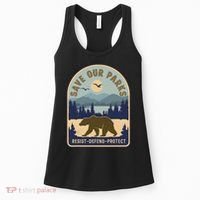 Save Our National Parks Defund Doge Parks Not Profits Women's Tank Top thumb 0