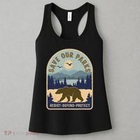 Save Our National Parks Defund Doge Parks Not Profits Women's Tank Top thumb 3