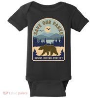 Save Our National Parks Defund Doge Parks Not Profits Baby Bodysuit thumb 0