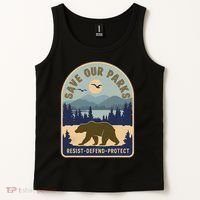 Save Our National Parks Defund Doge Parks Not Profits Tank Top thumb 2