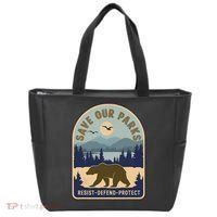 Save Our National Parks Defund Doge Parks Not Profits Tote Bag thumb 0