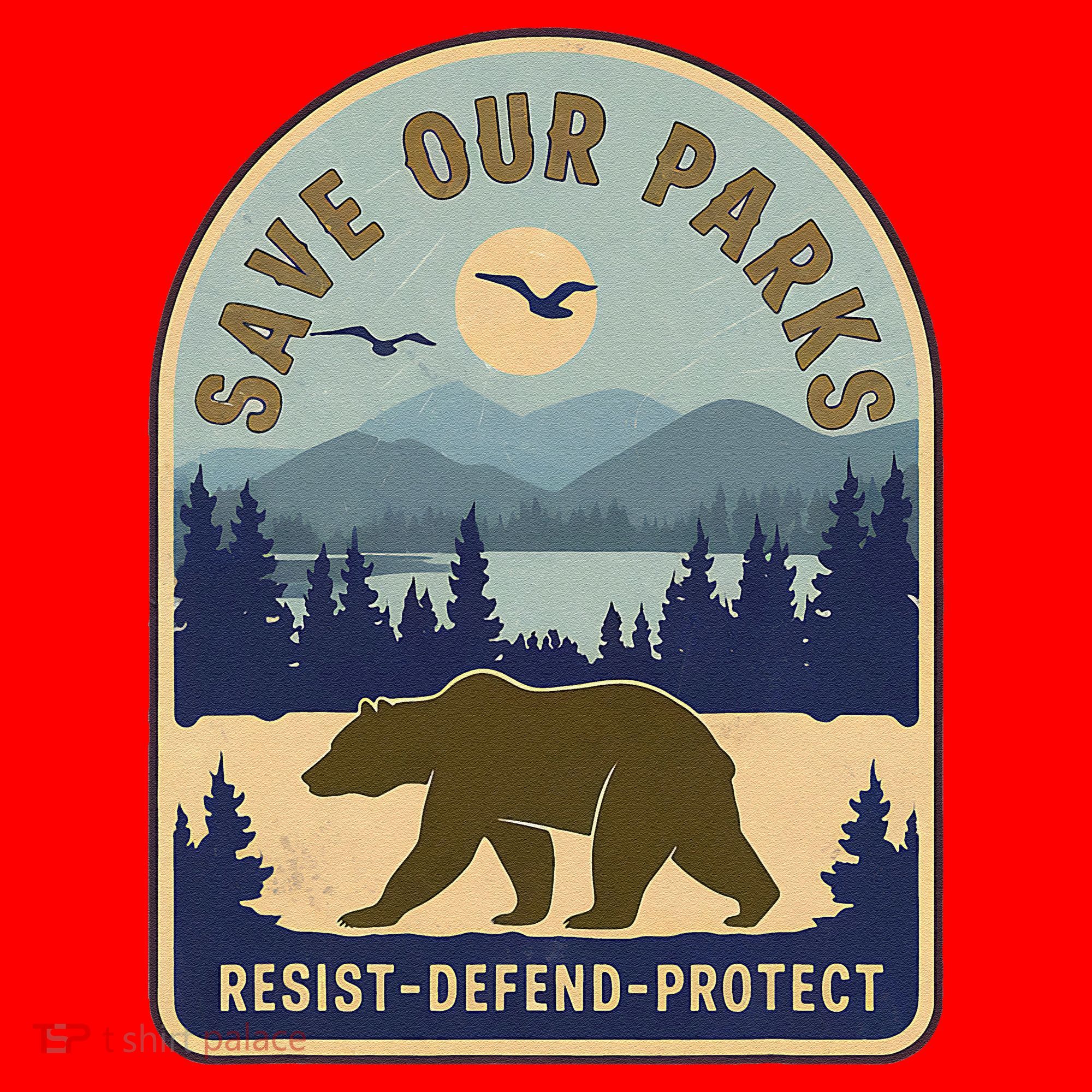 Save Our National Parks Defund Doge Parks Not Profits Santa Hat