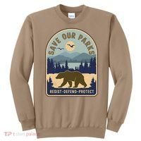 Save Our National Parks Defund Doge Parks Not Profits Sweatshirt thumb 0