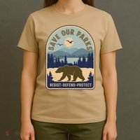 Save Our National Parks Defund Doge Parks Not Profits T-Shirt thumb 4