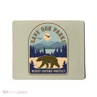 Save Our National Parks Defund Doge Parks Not Profits Mousepad thumb 0