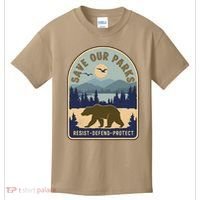 Save Our National Parks Defund Doge Parks Not Profits Kids T-Shirt thumb 0