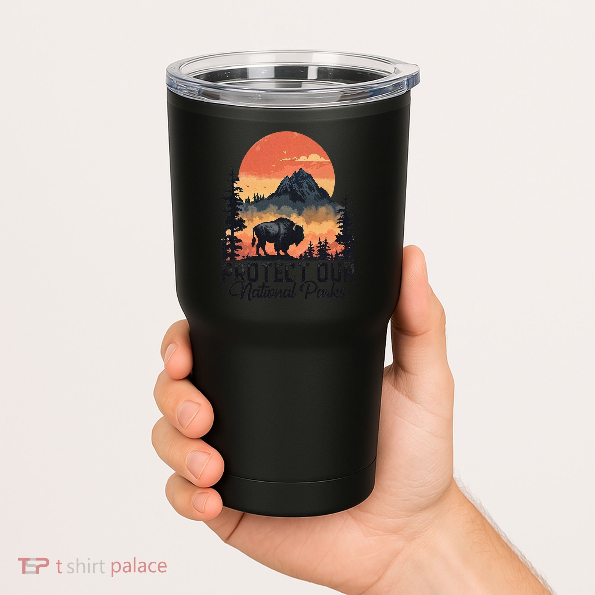 Save Our National Parks Resist Service Bison Buffalo Tumbler