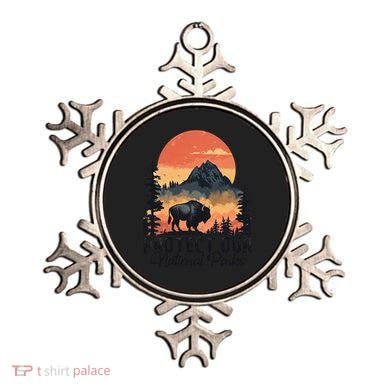 Save Our National Parks Resist Service Bison Buffalo Ornament