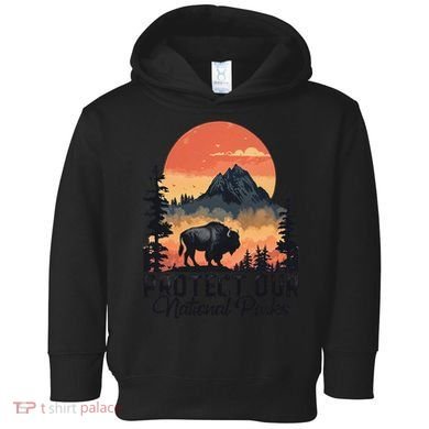 Save Our National Parks Resist Service Bison Buffalo Toddler Hoodie