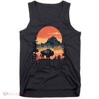 Save Our National Parks Resist Service Bison Buffalo Tank Top thumb 0