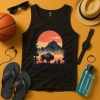Save Our National Parks Resist Service Bison Buffalo Tank Top thumb 4