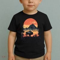 Save Our National Parks Resist Service Bison Buffalo Toddler T-Shirt thumb 2