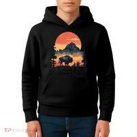 Save Our National Parks Resist Service Bison Buffalo Kids Hoodie thumb 4