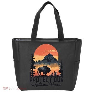 Save Our National Parks Resist Service Bison Buffalo Tote Bag