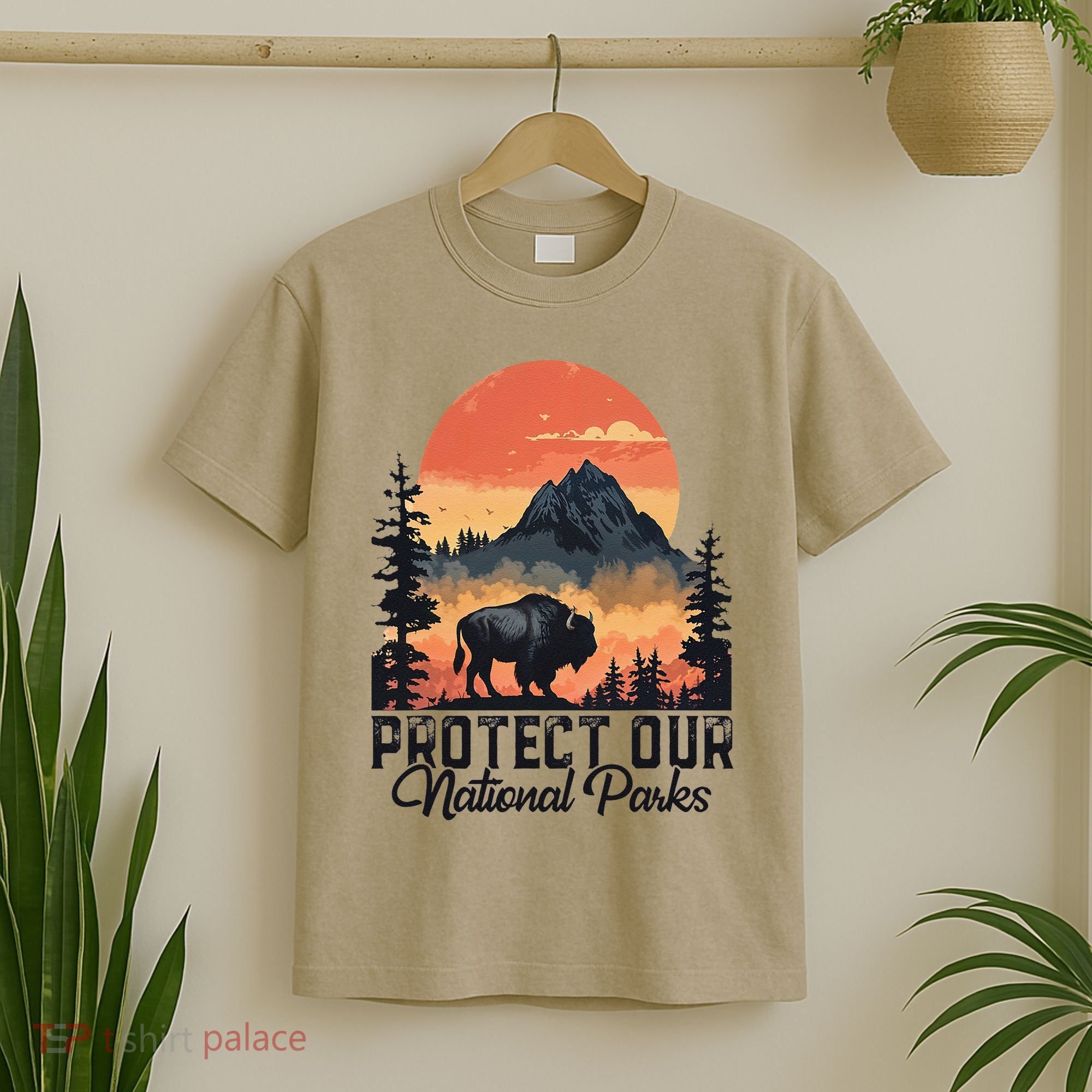 Save Our National Parks Resist Service Bison Buffalo T-Shirt