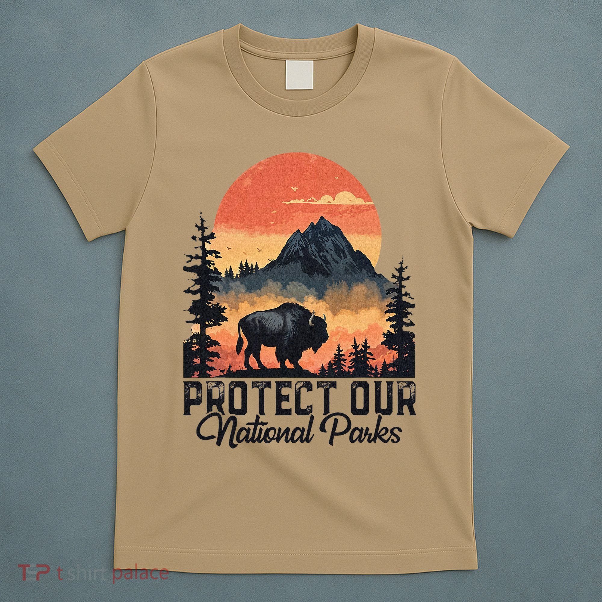 Save Our National Parks Resist Service Bison Buffalo T-Shirt
