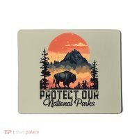 Save Our National Parks Resist Service Bison Buffalo Mousepad thumb 0