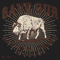 Save Our National Parks Defund DOGE Resist Bison ALT US Women's Sweatshirt thumb 2