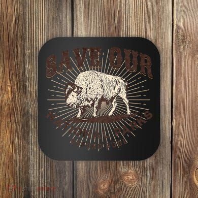 Save Our National Parks Defund DOGE Resist Bison ALT US Coaster