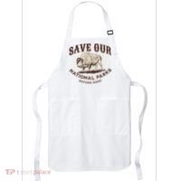 Save Our National Parks Defund DOGE Resist Bison ALT US Apron thumb 0