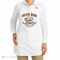 Save Our National Parks Defund DOGE Resist Bison ALT US Apron thumb 2