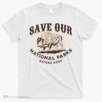 Save Our National Parks Defund DOGE Resist Bison ALT US T-Shirt thumb 0