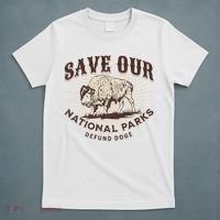 Save Our National Parks Defund DOGE Resist Bison ALT US T-Shirt thumb 5