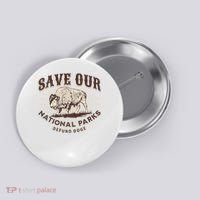 Save Our National Parks Defund DOGE Resist Bison ALT US Button thumb 0