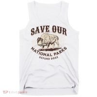 Save Our National Parks Defund DOGE Resist Bison ALT US Tank Top thumb 0
