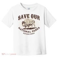 Save Our National Parks Defund DOGE Resist Bison ALT US Toddler T-Shirt thumb 0
