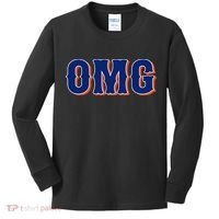 Says Omg New York Apparel Kids Long Sleeve Shirt thumb 0