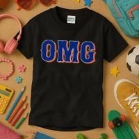 Says Omg New York Apparel Kids T-Shirt thumb 3