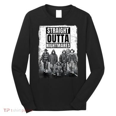 Straight Outta Nightmares Horror Halloween Scary Long Sleeve Shirt