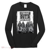 Straight Outta Nightmares Horror Halloween Scary Long Sleeve Shirt thumb 0
