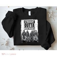 Straight Outta Nightmares Horror Halloween Scary Sweatshirt thumb 2
