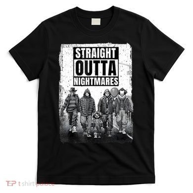 Straight Outta Nightmares Horror Halloween Scary T-Shirt