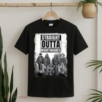 Straight Outta Nightmares Horror Halloween Scary T-Shirt thumb 2