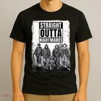 Straight Outta Nightmares Horror Halloween Scary T-Shirt thumb 3