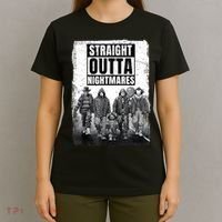 Straight Outta Nightmares Horror Halloween Scary T-Shirt thumb 4