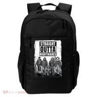 Straight Outta Nightmares Horror Halloween Scary Backpack thumb 0