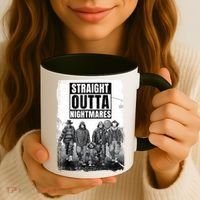 Straight Outta Nightmares Horror Halloween Scary Coffee Mug thumb 3