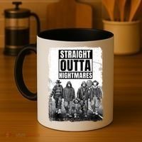 Straight Outta Nightmares Horror Halloween Scary Coffee Mug thumb 4