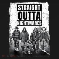 Straight Outta Nightmares Horror Halloween Scary Polo thumb 3