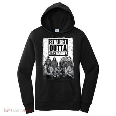 Straight Outta Nightmares Horror Halloween Scary Women's Hoodie