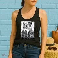 Straight Outta Nightmares Horror Halloween Scary Women's Tank Top thumb 2