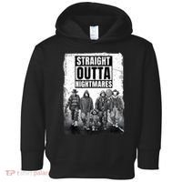 Straight Outta Nightmares Horror Halloween Scary Toddler Hoodie thumb 0