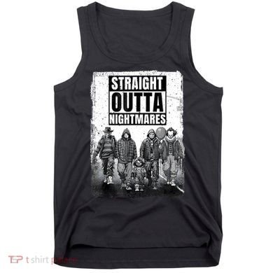 Straight Outta Nightmares Horror Halloween Scary Tank Top