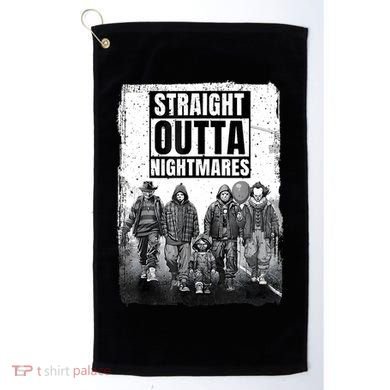Straight Outta Nightmares Horror Halloween Scary Golf Towel