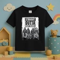 Straight Outta Nightmares Horror Halloween Scary Toddler T-Shirt thumb 3